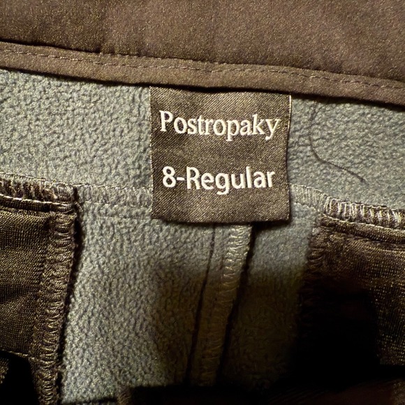 Postropaky Women's Black EX-Strech Hiking Outdoor Cargo Pants Size 8 Regular - Picture 7 of 8